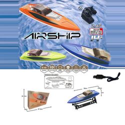 Катер на радіокеруванні 151 (24) 3 кольори, акум. 7.4 V,  28 км/ год, USB-кабель, на батарейках, водонепрон, в коробці, ВИДАЄТЬСЯ ТІЛЬКИ МІКС ВИДІВ