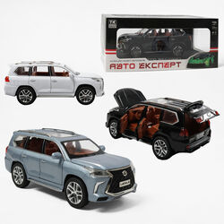 Машинка 1230-02 (24/2) "Авто Експерт", 3 кольори, металопластик, 1:24, звук, світло, інерція, відчиняються двері, у коробці, ВИДАЄТЬСЯ ТІЛЬКИ МІКС ВИД