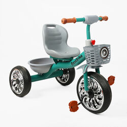 Велосипед 3-х колісний BS-40250 / BS-402-50 "Best Trike" (1) колеса EVA переднє 12’’, заднє 10``, сталева рама, кошик, в коробці