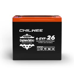 Акумулятор графеновий 6-EVF-26 (CH-0072V/26) (1) напруга 12V26Ah Ціна за 1 ящик (6шт)